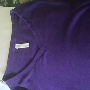 Fleece top v neck